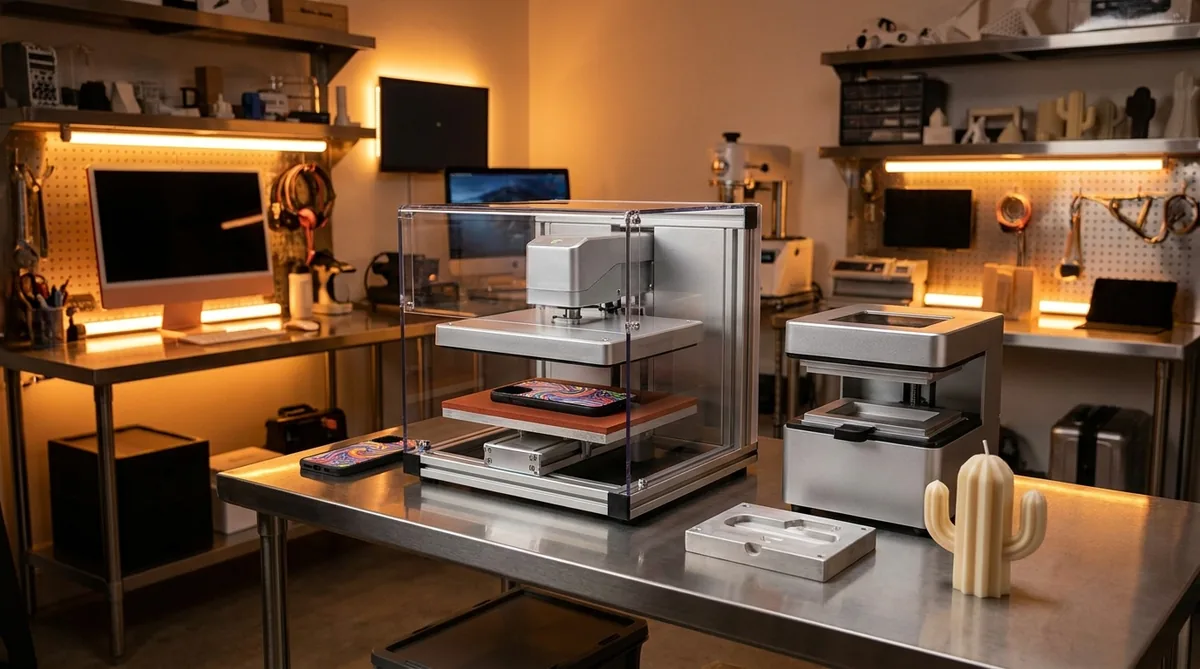 3D-Sublimation auf Handyhülle und Vakuumform-Produkte bei LD Manufaktur