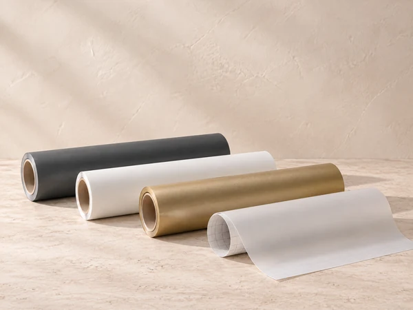 Plotterfolien in Anthrazit, Weiß, Gold und Milchglas