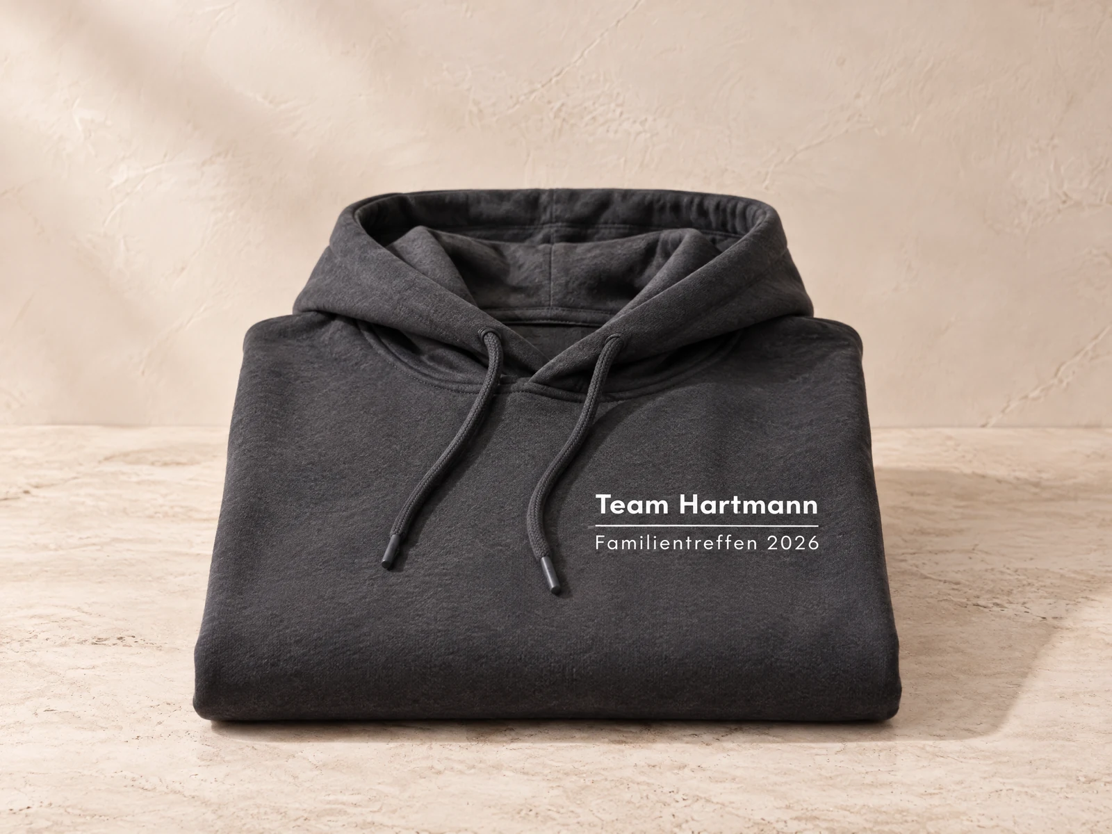 Hoodie mit Aufdruck Team Hartmann